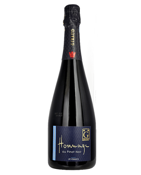 Champagne Giraud Hommage,Bottle of Henri Giraud Hommage au Pinot Noir. UNCORK MEXICO.