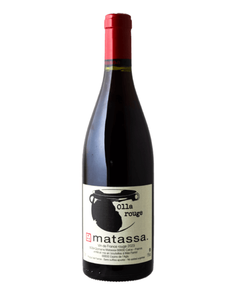 Matassa Olla Rouge,Bottle of Matassa Olla Rouge. UNCORK MEXICO.