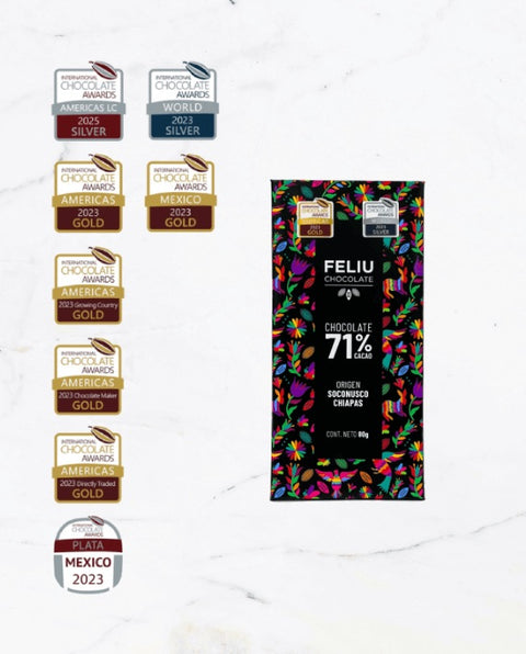 Feliu Chocolate Chiapas 71% Cacao 80g