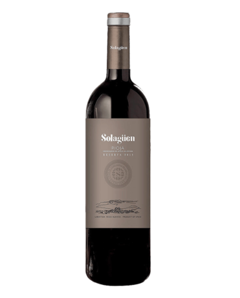botella de Solagüen Reserva Rioja 2015