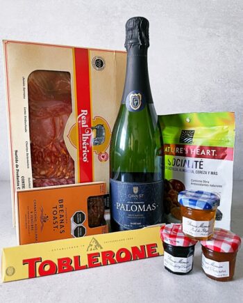 gourmet gift box with sparkling wine from Mexico