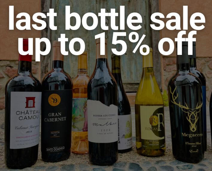 wines on sale - last bottle